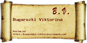 Bugarszki Viktorina névjegykártya